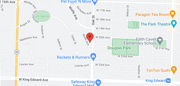 map of 106 1023 WOLFE AVENUE
